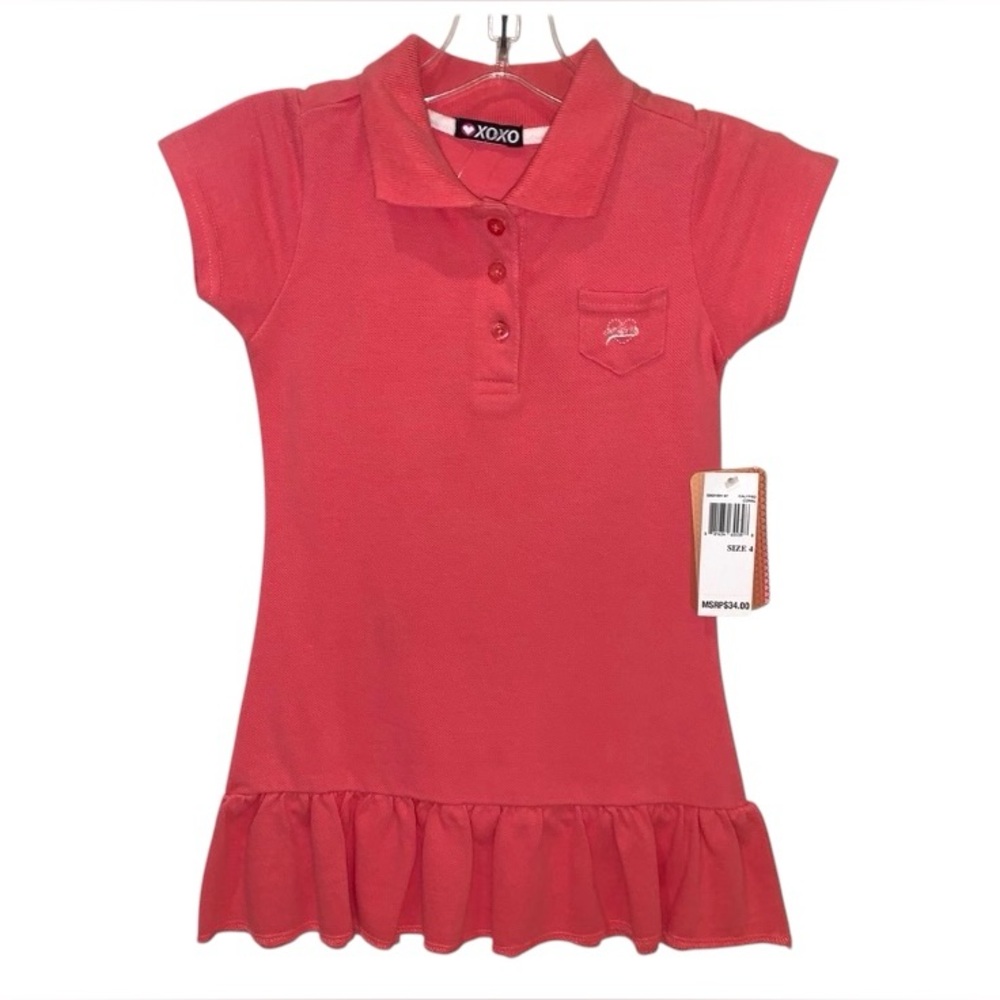 XOXO Polo Dress Ruffled Skirt